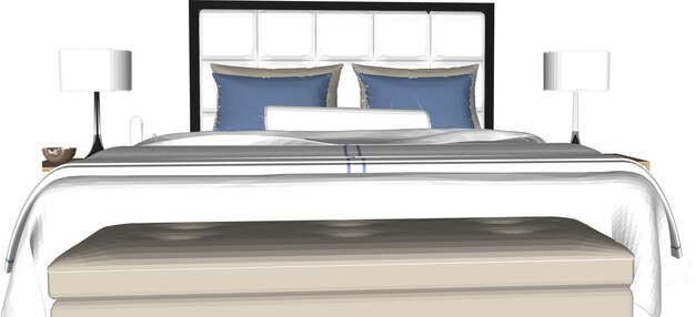 dormitorio de lujo 3 modelado