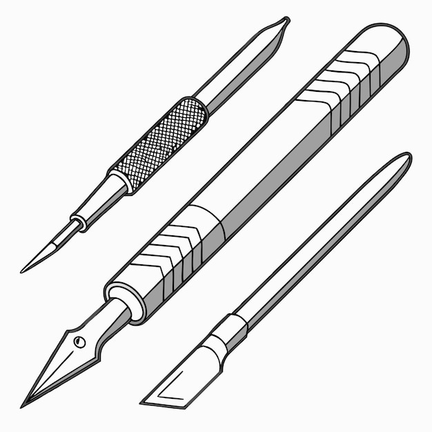 dos bolígrafos con una pluma y una pluma en la parte superior
