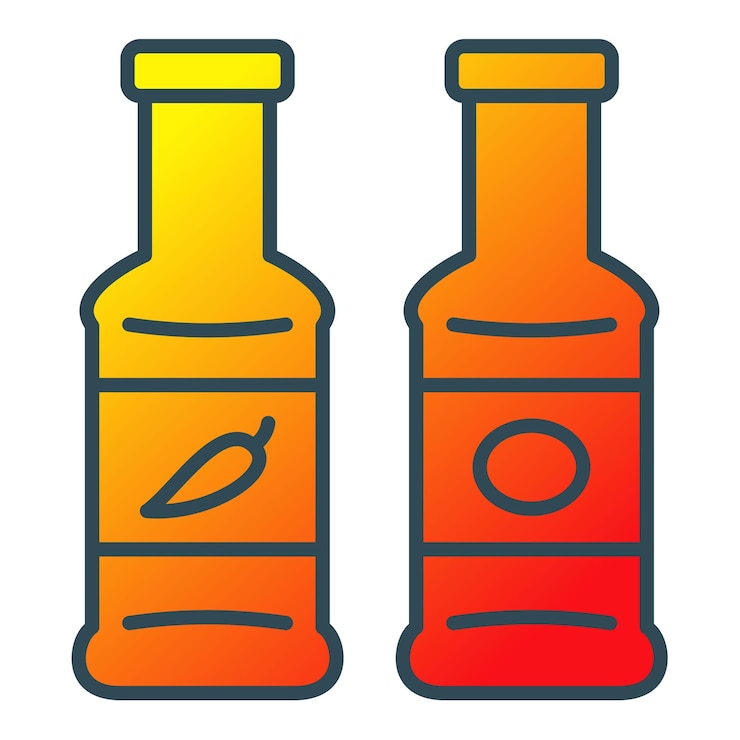 Vector dos botellas de líquido con la palabra líquido en ellos