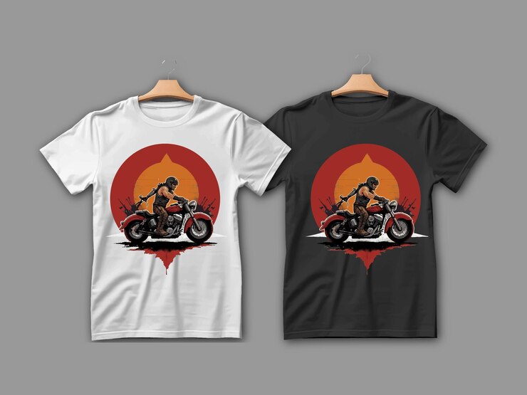 dos camisetas con el sol en ellas