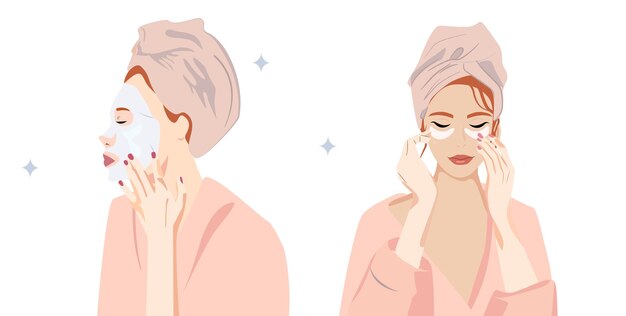 Dos chicas en el contexto de las estrellas. Concepto de horóscopo y signos del zodiaco y astrología