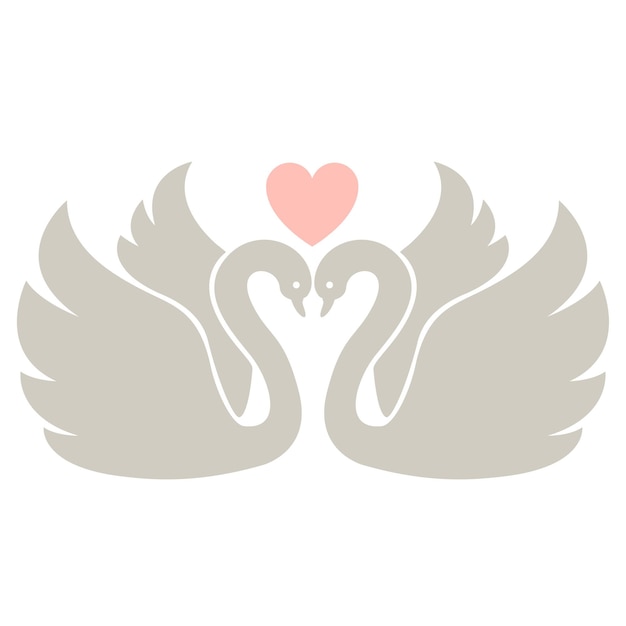 Dos cisnes, por ejemplo.