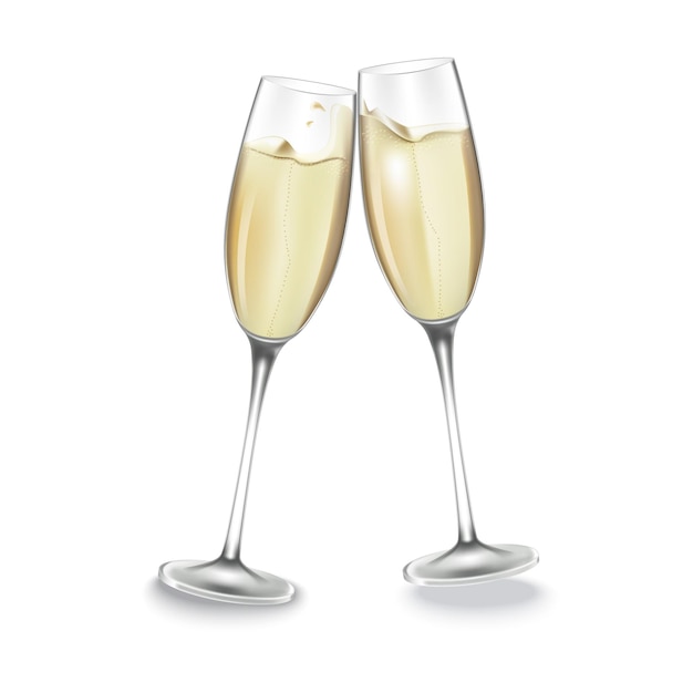 Dos copas de champagne