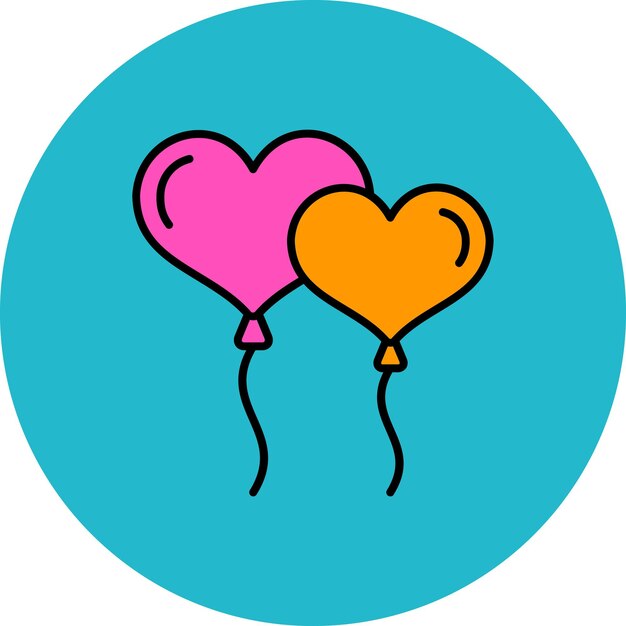 dos corazones coloridos con las palabras amor en ellos