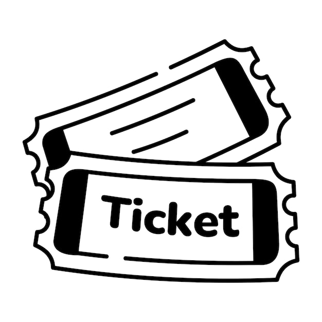 Dos entradas blancas y negras para un evento
