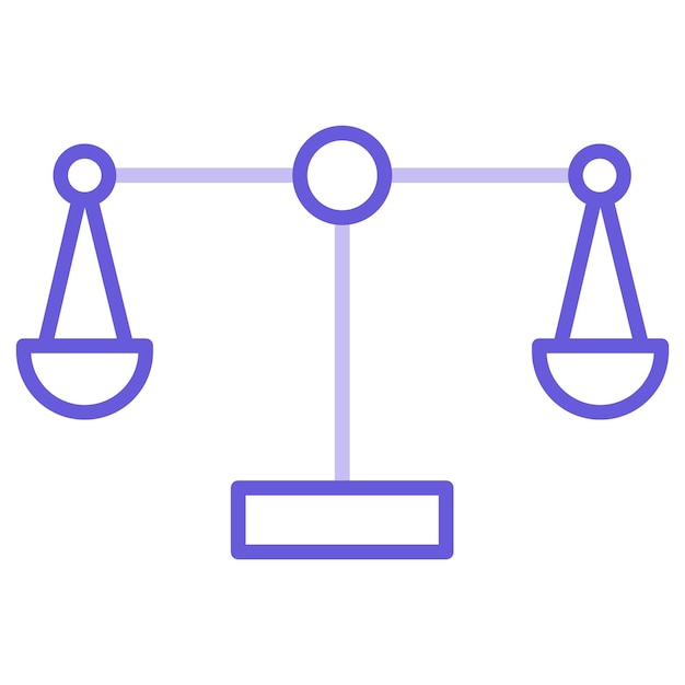 dos escalas con la palabra equilibrio en ellas