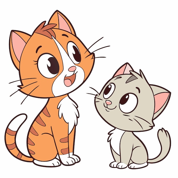 Dos gatitos muy bonitos.