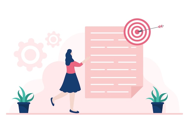 Dos hombres de negocios llegan a un trato o acuerdo estrechándose la mano sobre el contrato de cooperación como socios exitosos. Ilustración de vector de fondo