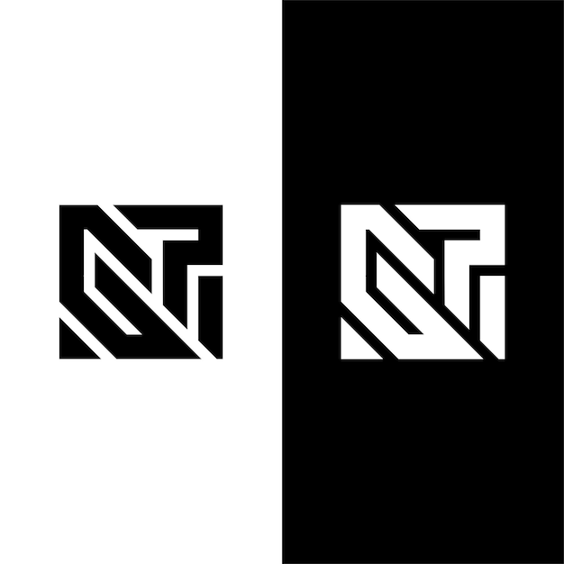 Dos logotipos en blanco y negro de la empresa company039s