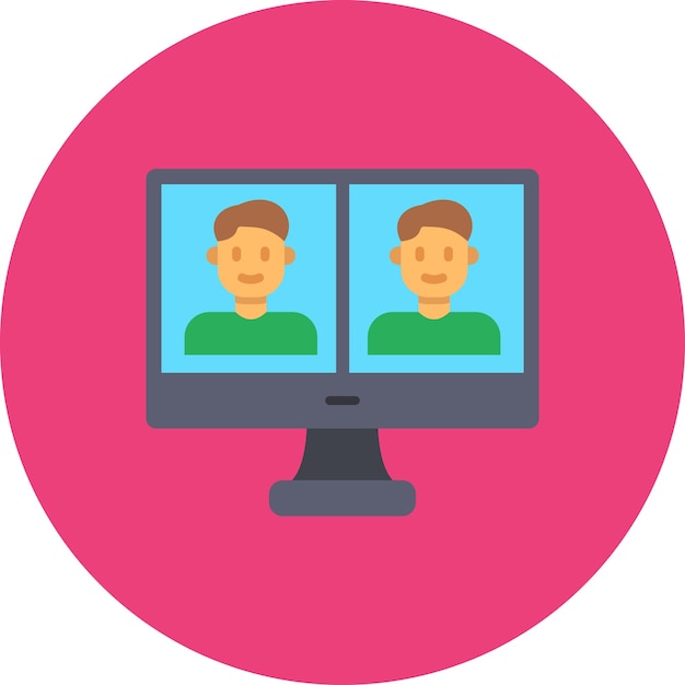 dos monitores de computadora con uno con el otro mostrando la misma imagen