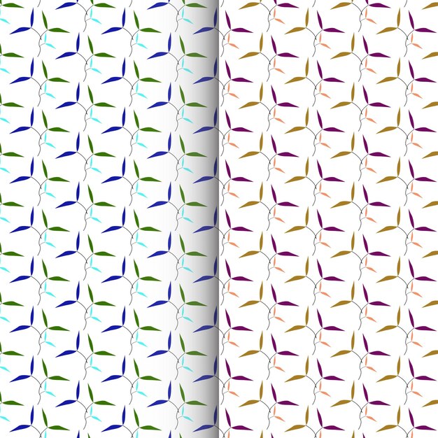 Dos patrones diferentes con el mismo diseño que el de la izquierda.
