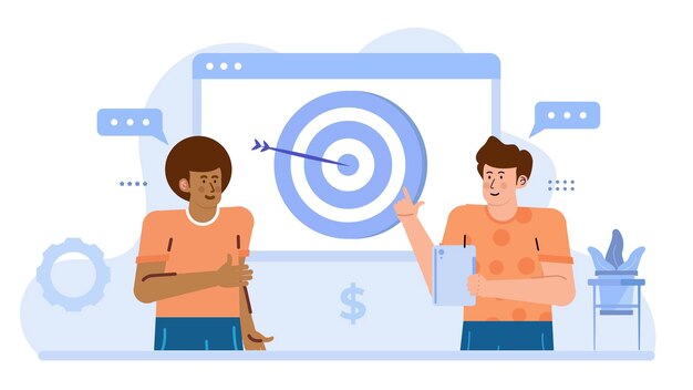Dos personas están discutiendo sobre los objetivos y hitos del proyecto