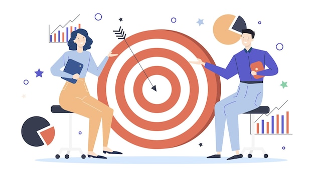 Dos personas están hablando de estrategia de negocios