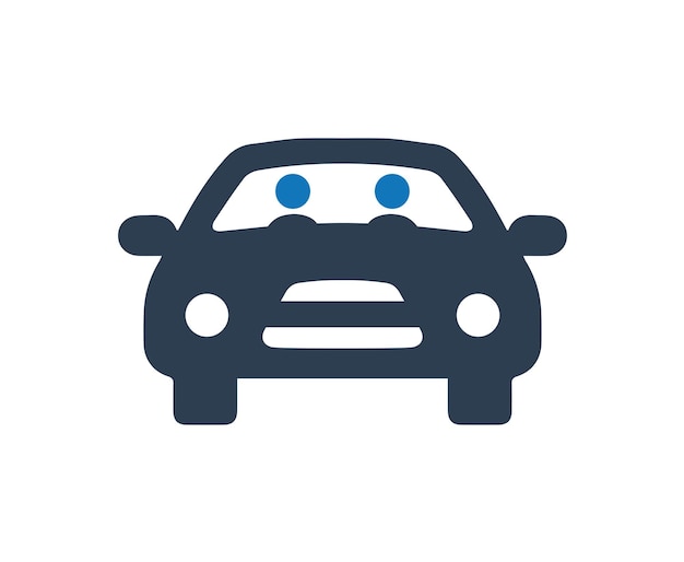 Dos personas montando en un icono de coche
