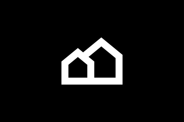 Dos plantillas de diseño de logotipos para el hogar.
