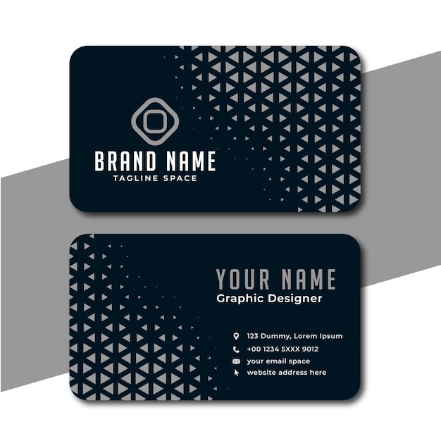 dos tarjetas de visita con un logotipo que dice su nombre