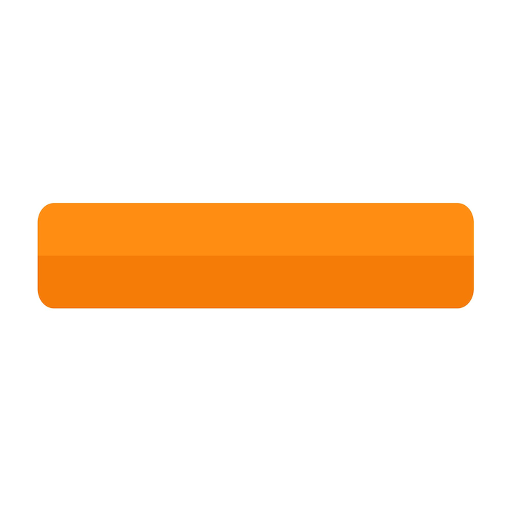 Vector dos tonos de botón naranja.