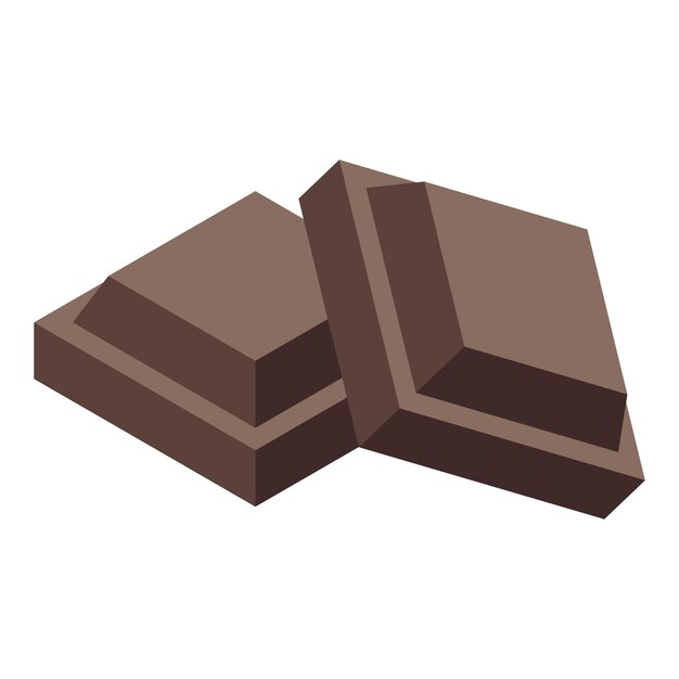 Dos trozos de chocolate creando un delicioso dulce
