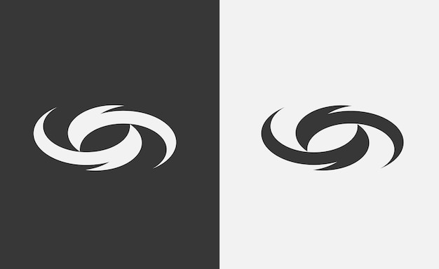 dos twist en blanco y negro diseño único