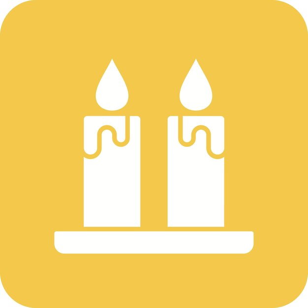 dos velas en un fondo amarillo con las palabras dos velas