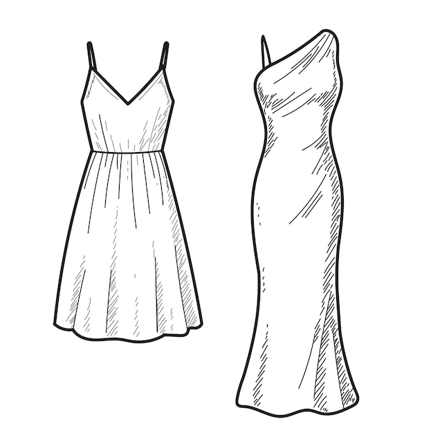 dos vestidos de cóctel
