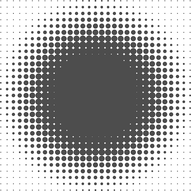 Dotted gradient circle vector illustration