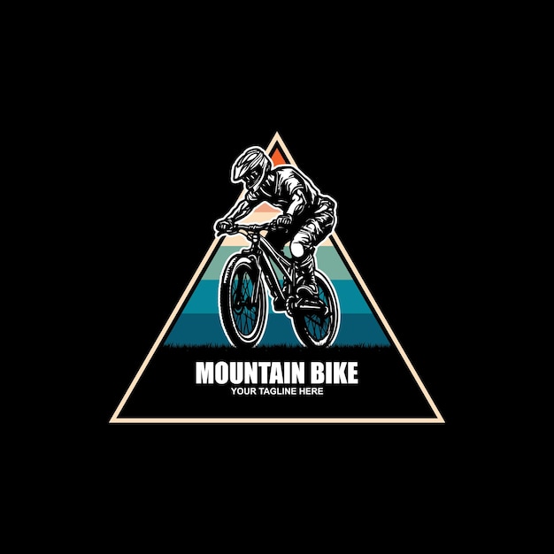 Downhill Bike Rider Badge Mountain Bike Logo de la camiseta de la bicicleta de Brooklyn de motocross de estilo libre