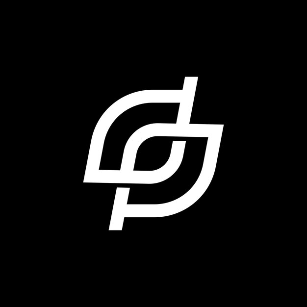 dp letra marca monograma letra logotipo vector icono ilustración