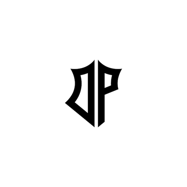 DP monograma logotipo diseño carta texto nombre símbolo monocromo logotipo alfabeto carácter simple logotipo