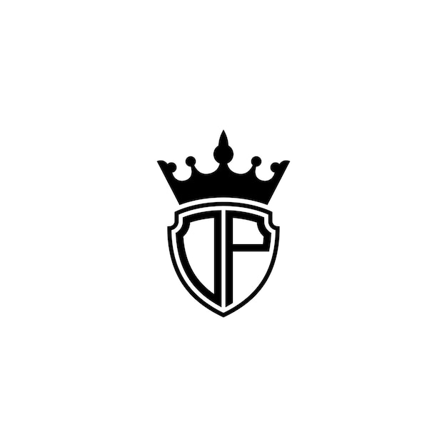 DP monograma logotipo diseño carta texto nombre símbolo monocromo logotipo alfabeto carácter simple logotipo