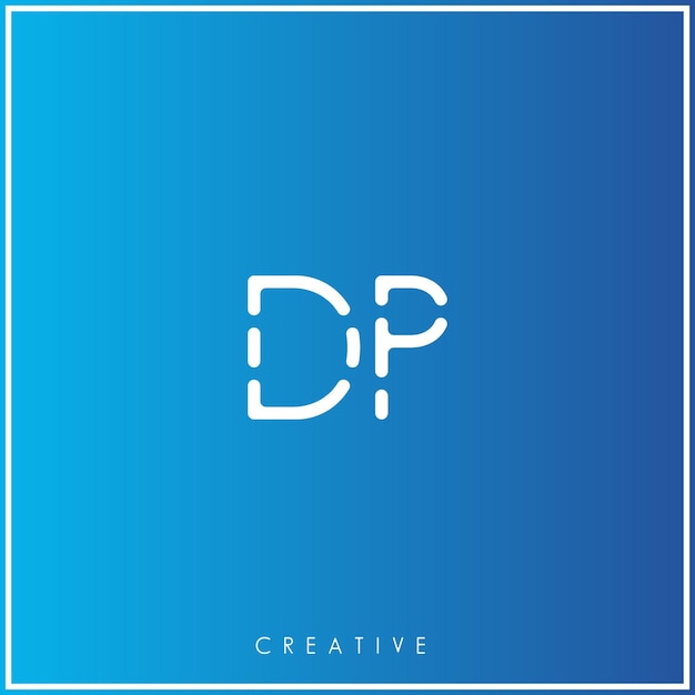 Vector dp premium vector último diseño de logotipo logotipo creativo ilustración vectorial letras del logotipo logotipo creativo