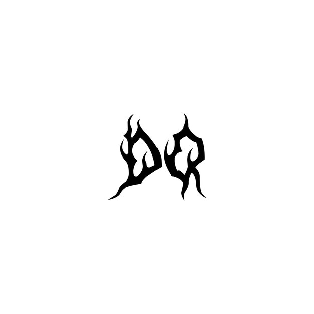 DQ monograma logotipo diseño carta texto nombre símbolo monocromo logotipo alfabeto carácter simple logotipo
