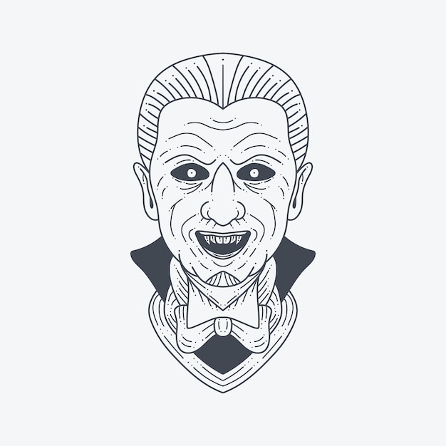 Drácula dibujo ilustración