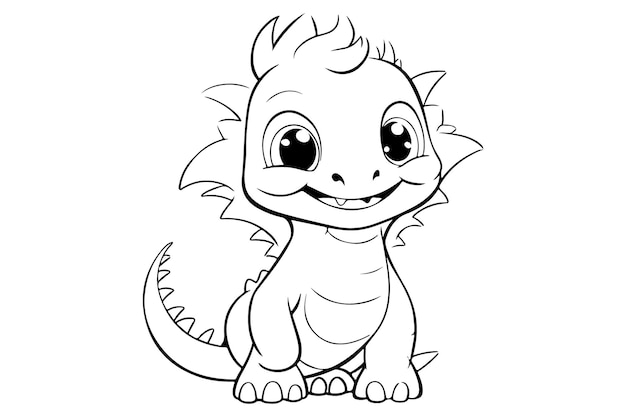 Dragon Character For Coloring Page Experiencias creativas para colorear con Dragon Pages