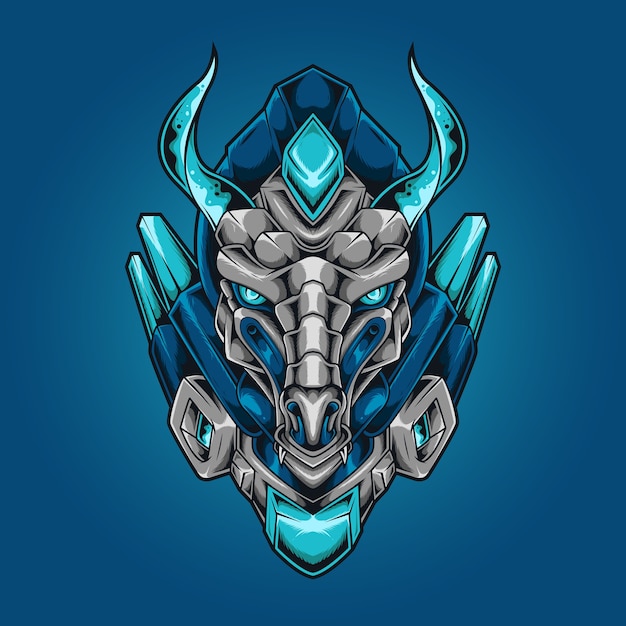 Dragon head mecha robotic style