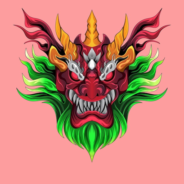 Dragon head Monster mascota y logo Design dragon tattoos
