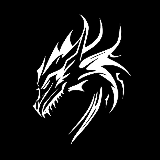 Vector dragones logotipo vectorial de alta calidad ilustración vectorial ideal para gráficos de camisetas