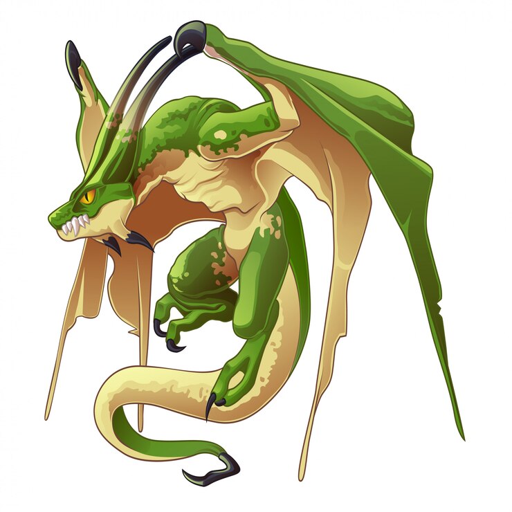 Vector los dragones son animales de fantasía en estilo de dibujos animados.