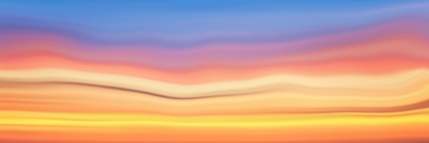 Dramática puesta de sol cielo imagen panorámica vector de fondo