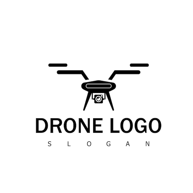 Drone logo mosca cámara control remoto