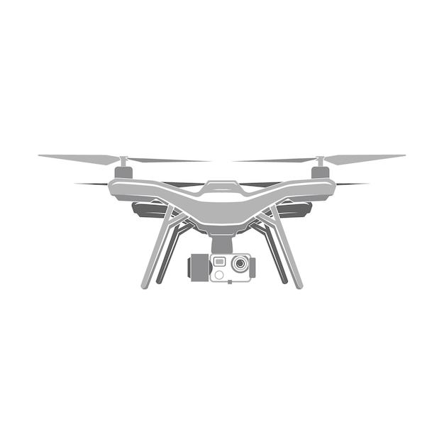 Drone quadrocopter inalámbrico fly camera vector de señal