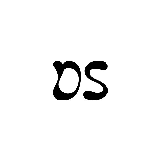 DS monograma logotipo diseño carta texto nombre símbolo monocromo logotipo alfabeto carácter simple logotipo