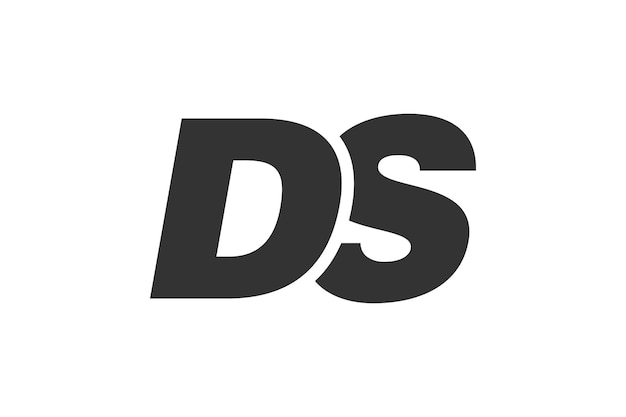 DS Techno Editable Font Logo para marca corporativa Diseño futurista audaz con ideas tipográficas únicas Tipo personalizado mínimo y letra dinámica