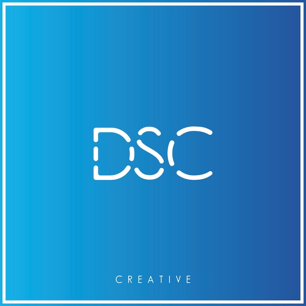 DSC Premium Vector último diseño de logotipo diseño creativo de logotipo vector ilustración monograma de logotipo mínimo