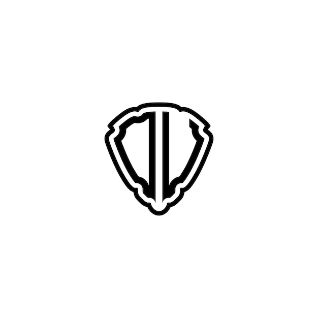 DU monograma logotipo diseño carta texto nombre símbolo monocromo logotipo alfabeto carácter simple logotipo