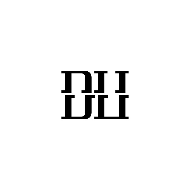 DU monograma logotipo diseño carta texto nombre símbolo monocromo logotipo alfabeto carácter simple logotipo