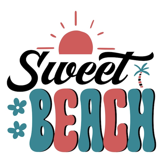 dulce playa Retro SVG