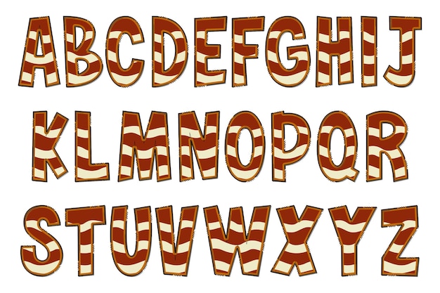 Vector dulces artesanales letras color arte creativo diseño tipográfico