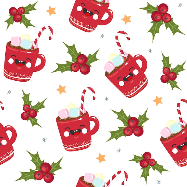 Dulces de Navidad de patrones sin fisuras, taza,