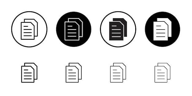 Duplicar el icono Contorno delgado sencillo